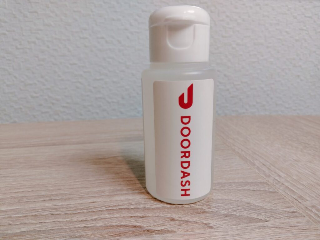 DoorDash(ドアダッシュ)の消毒用アルコール
