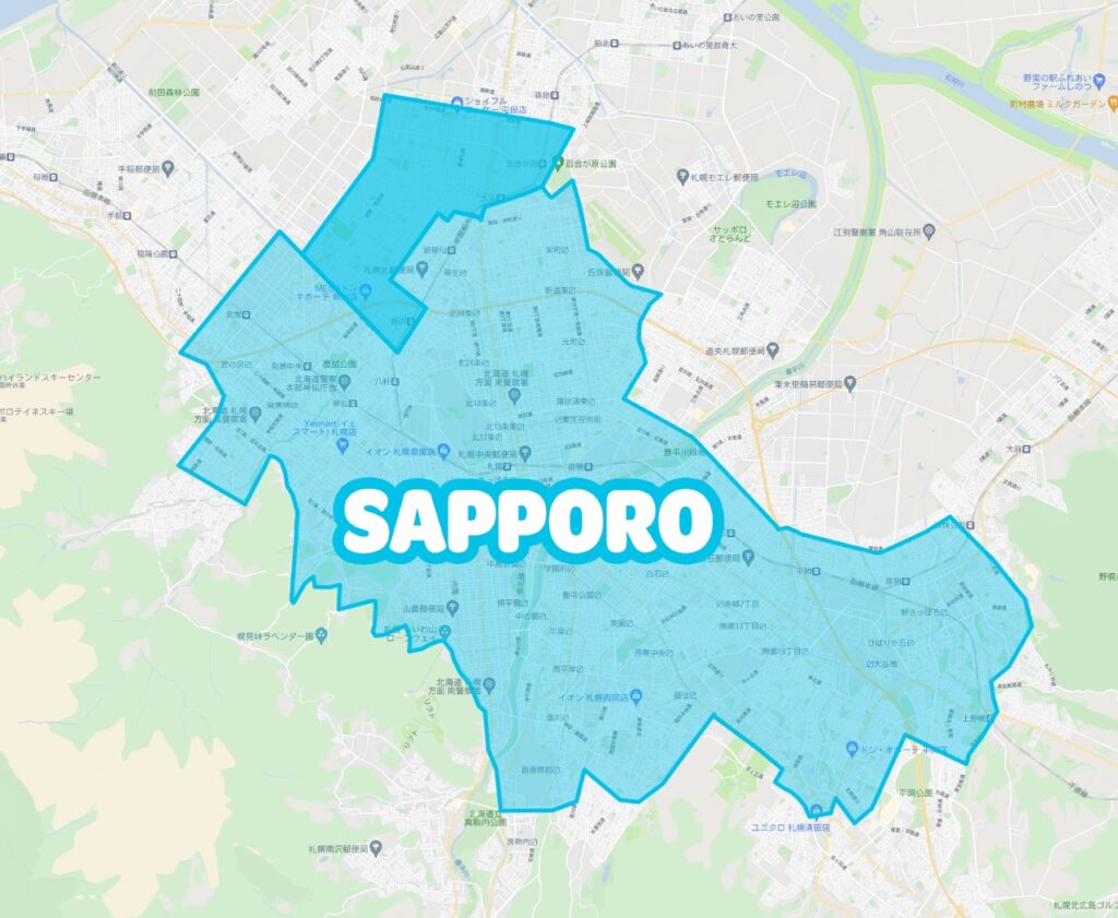 札幌市でWolt(ウォルト)が利用できるエリア・範囲