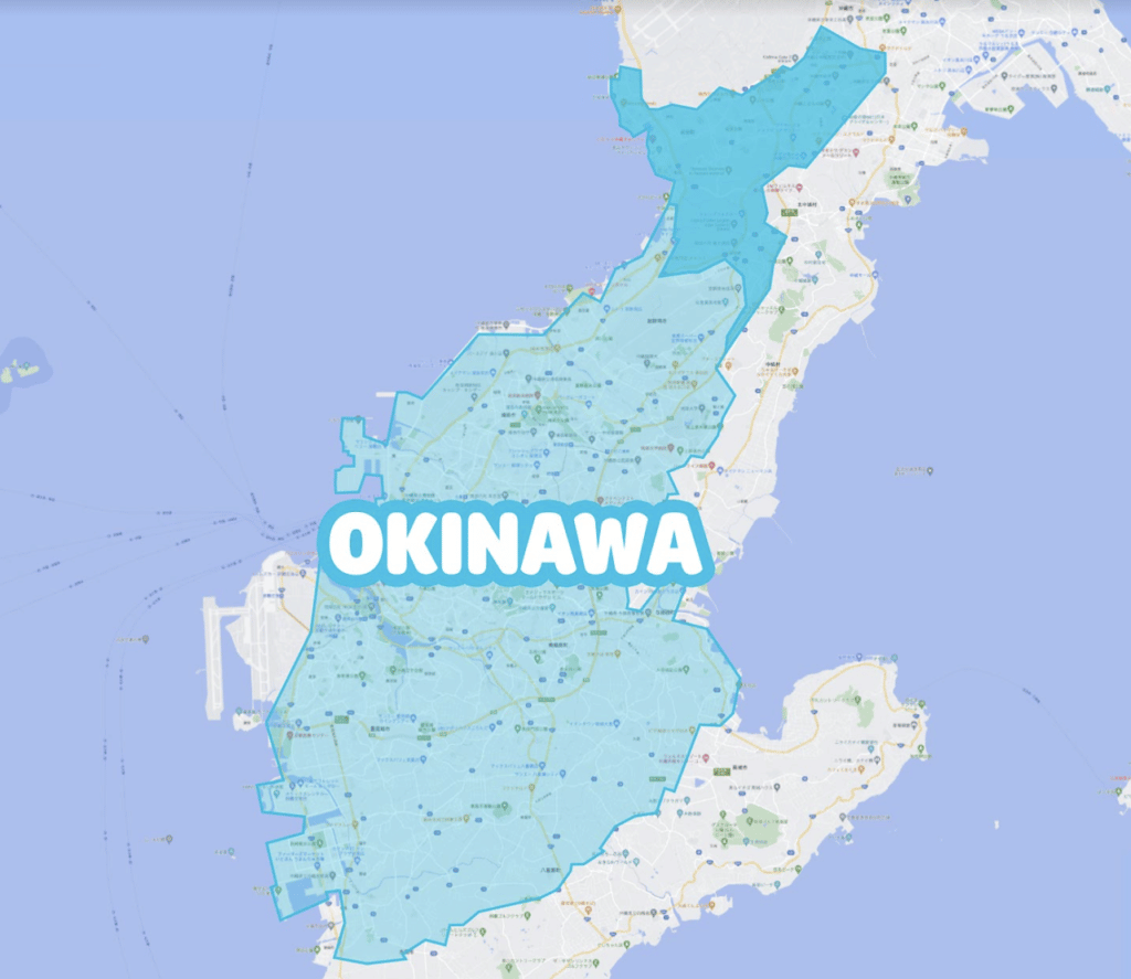 沖縄でWolt(ウォルト)が利用できるエリア